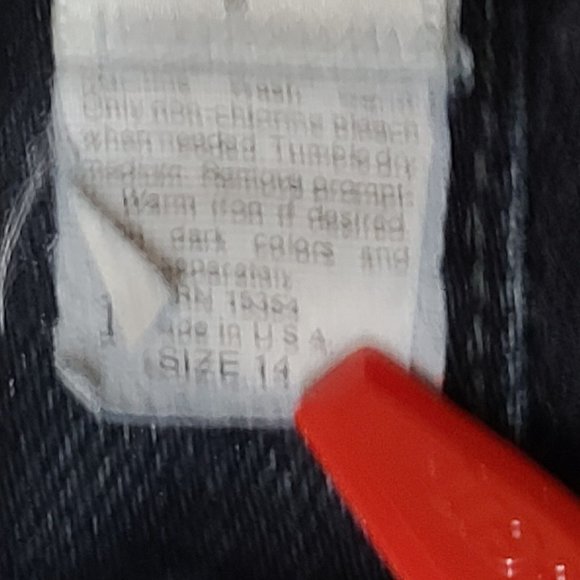 Vtg ST Johns Essentials Sport Women 14 Black Hight Waist MOM Tapered Jeans 32x30 - Picture 10 of 12